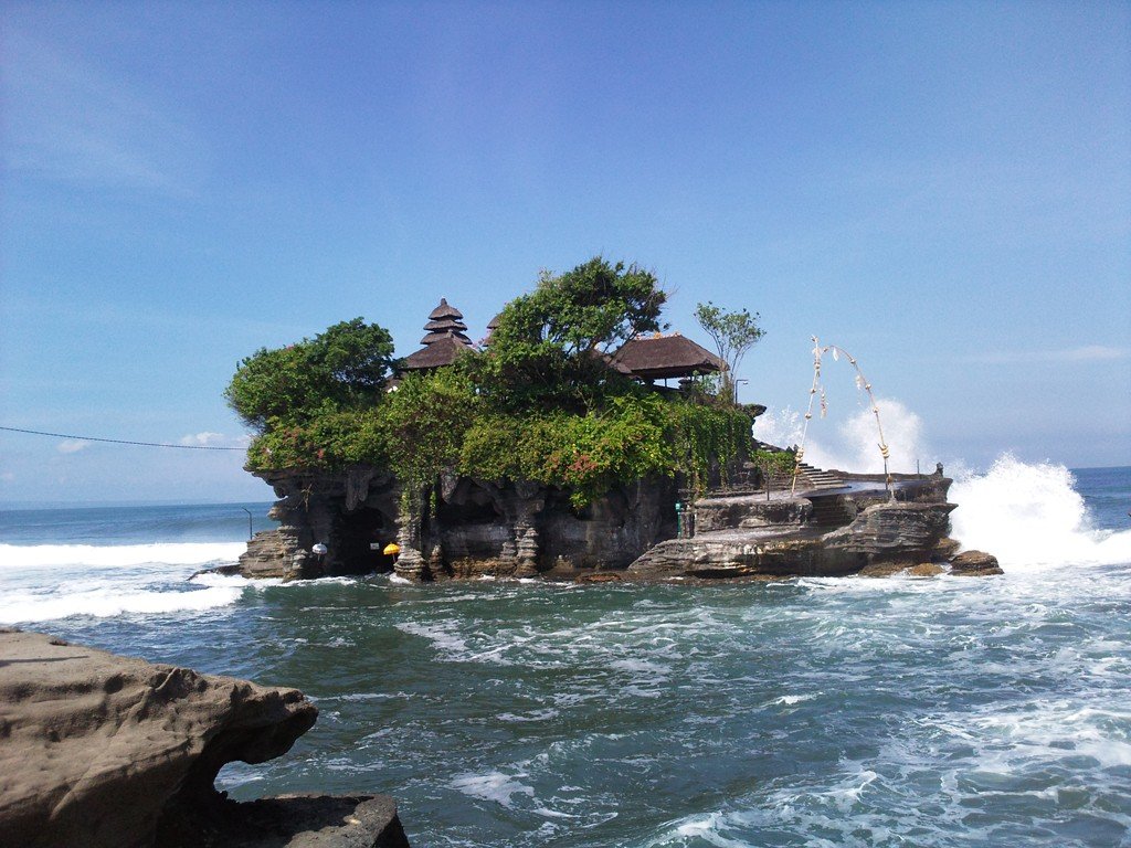 Tanah Lot Temple at beautiful stunning looks in Beraban village, Bali Island - Mari Bali Tours 