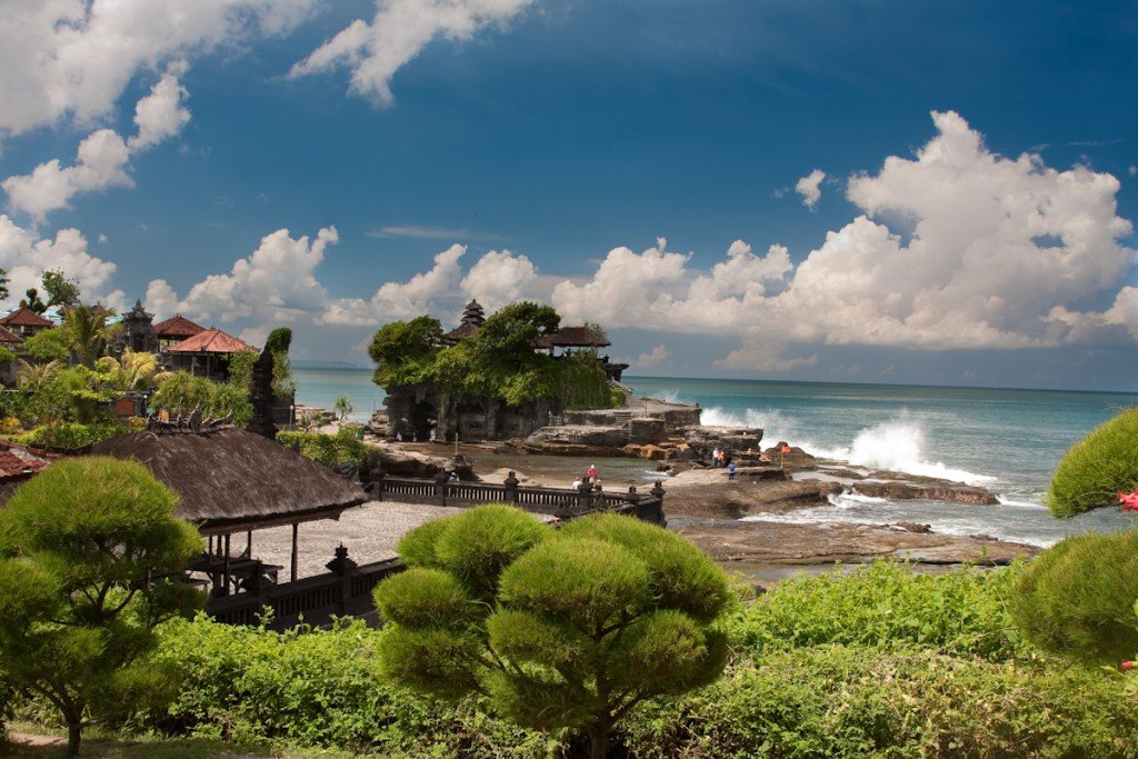 Tanah Lot Temple at beautiful stunning looks in Beraban village,  Bali Island - Mari Bali Tours