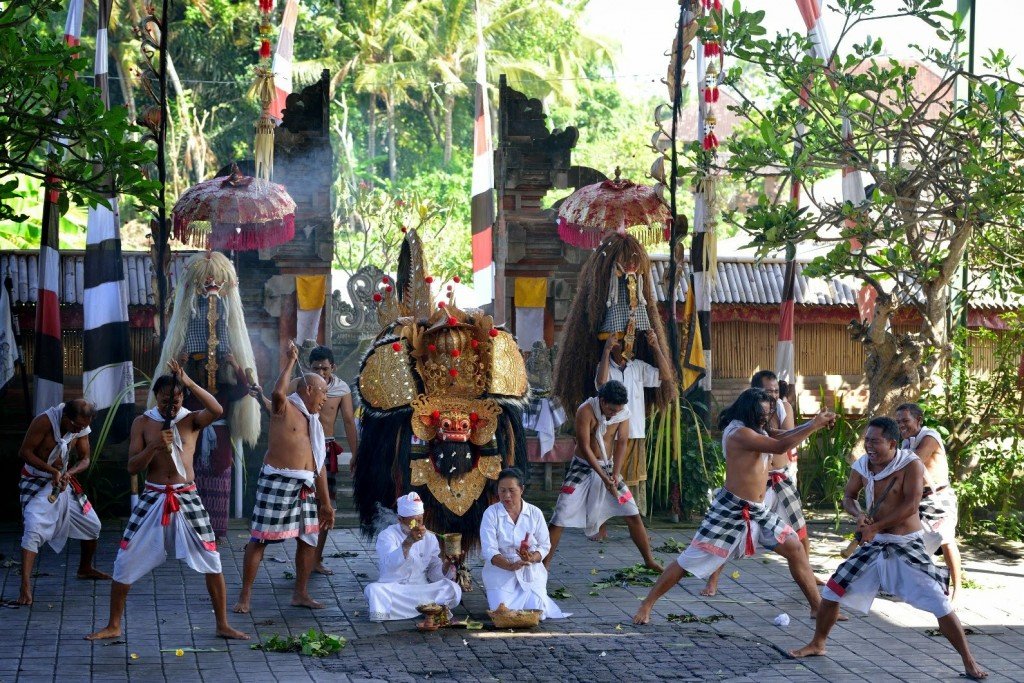 Barong Dance at Batubulan village, Gianyar - Mari Bali Tours 