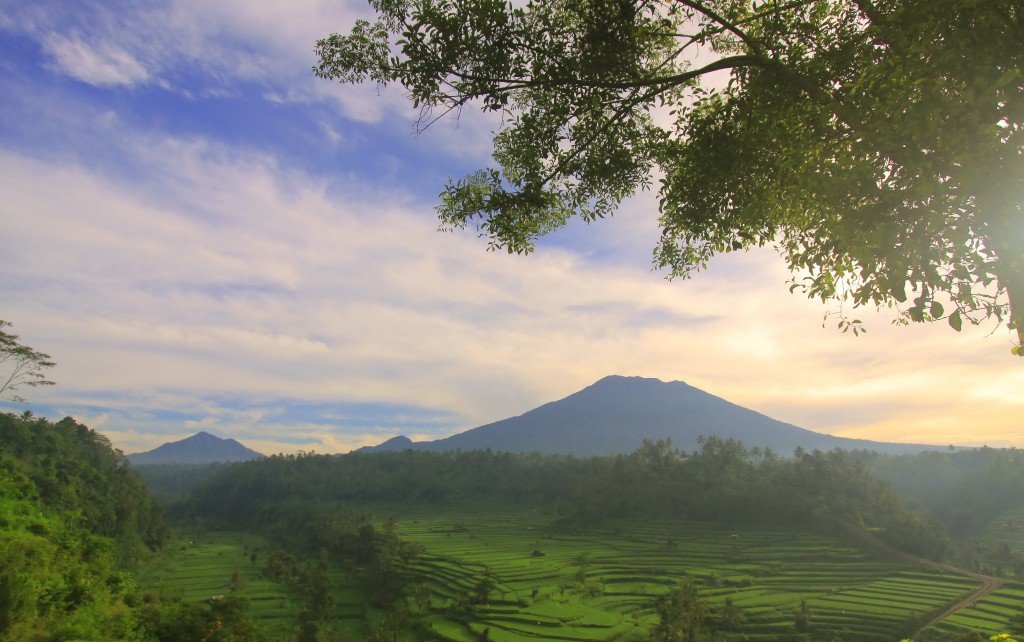 Mount Agung at stunning look and beautiful landscape in Karangasem regency - Mari Bali Tours