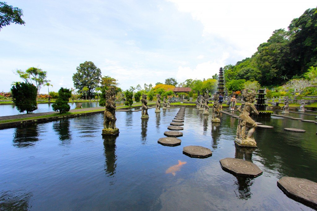 Tirtha Gangga (Holy Water park) at beautiful look in Abang village, Karangasem regency, Bali Island - Mari Bali Tours 